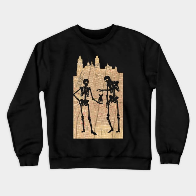 1911 Mexico City Dia de los Muertos Crewneck Sweatshirt by tsd-fashion